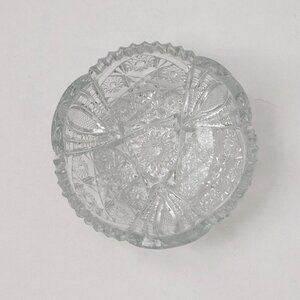 Early American Pressed Glass (EAPG) Vintage Sawtooth Edge Catchall Classic Bowl